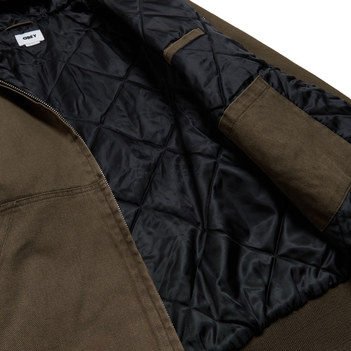 Obey Randy Zip Up Hooded Jacket - Wren Faded Wash image 4