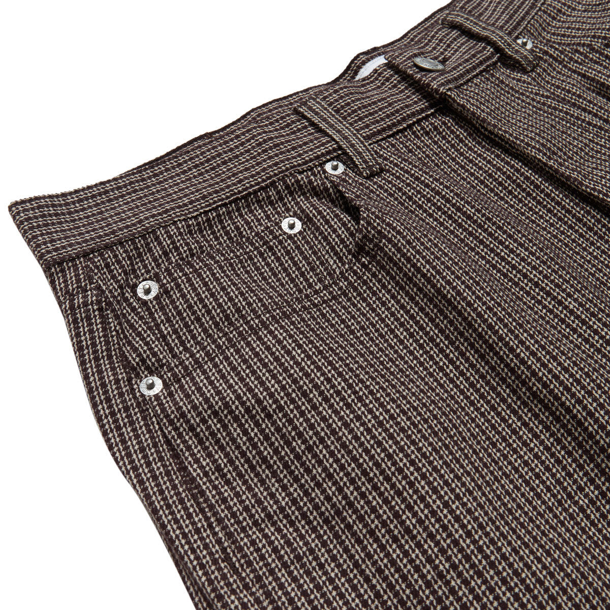 Obey Classic Baggy Plaid Denim Jeans - After Dark Multi image 3