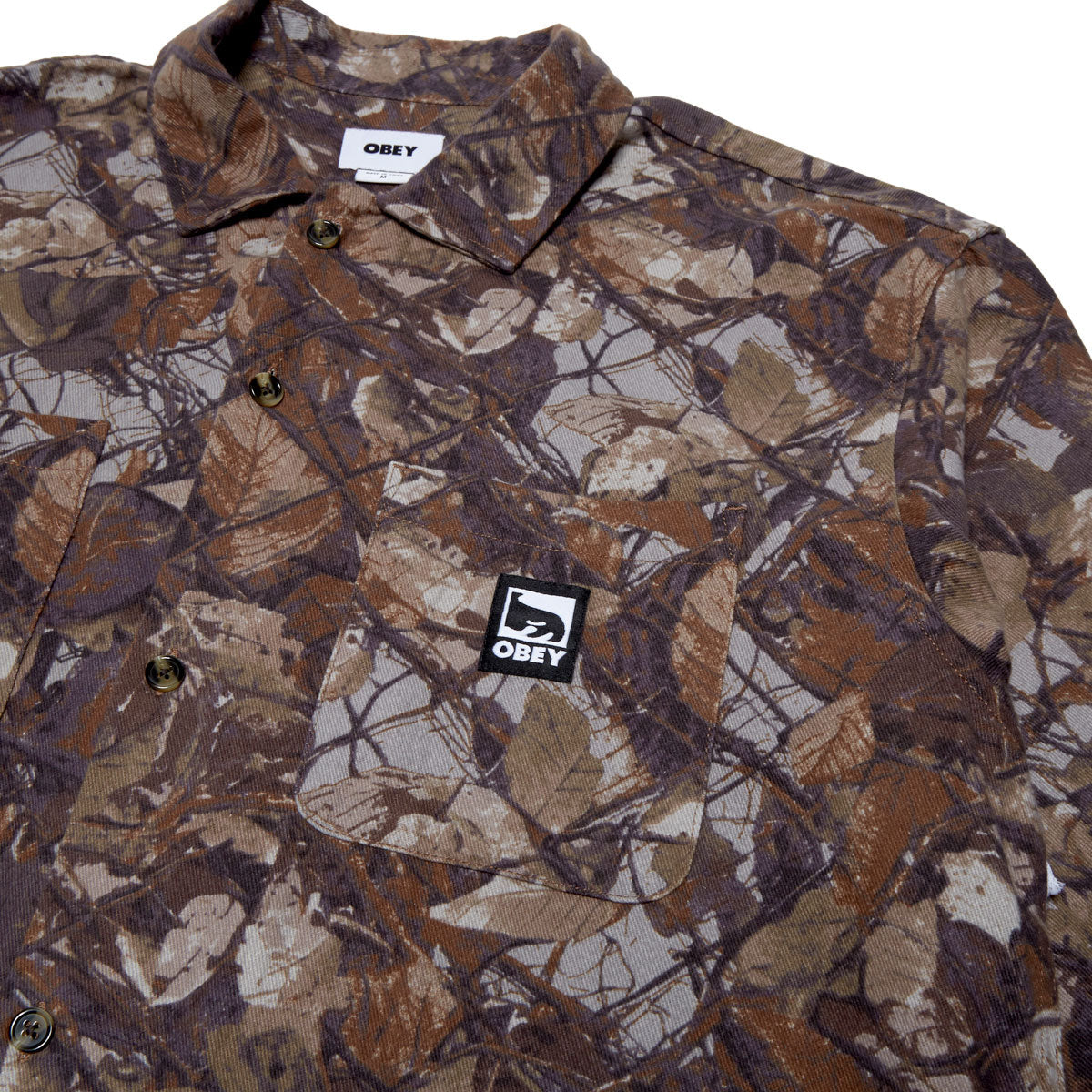 Obey Fence Camo Long Sleeve Shirt - Fence Camo Multi image 3