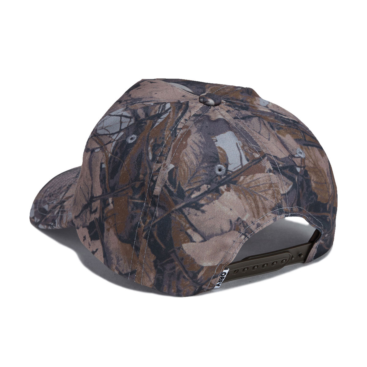 Obey Delta 5 Panel Snapback Hat - Fence Camo Multi image 2