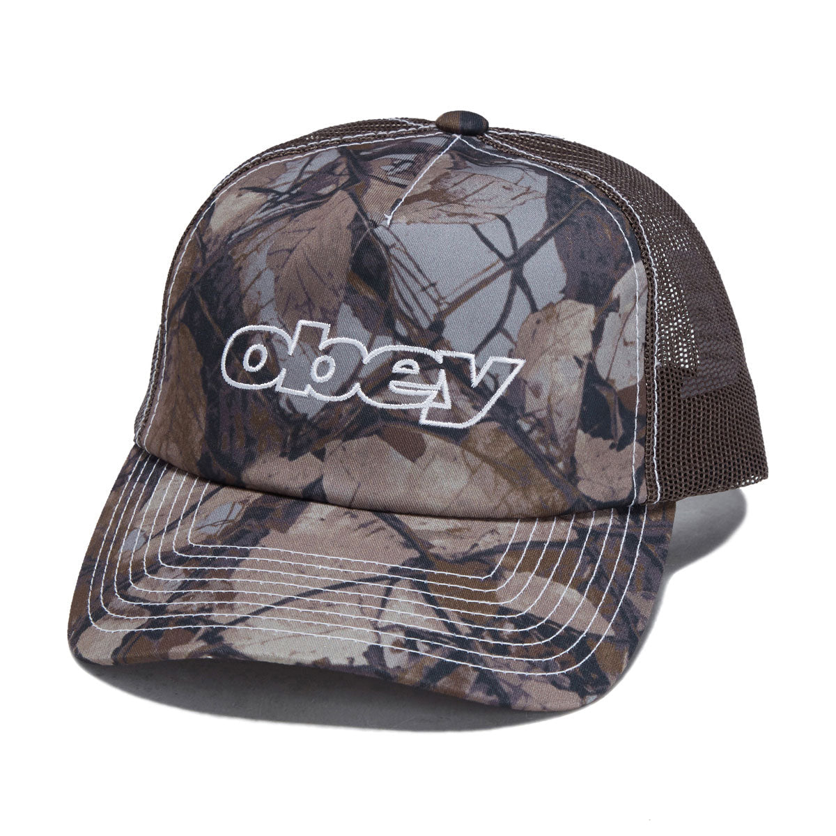 Obey Form Trucker Hat - Fence Camo Multi image 1