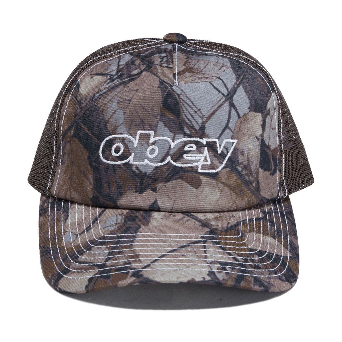 Obey Form Trucker Hat - Fence Camo Multi image 3