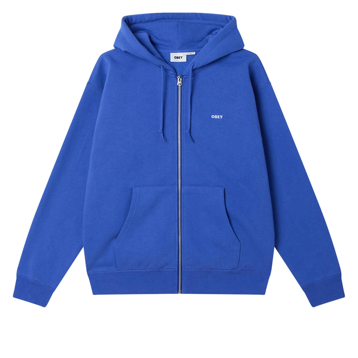 Obey Established Works Bold Zip Hoodie - Electric Indigo image 1