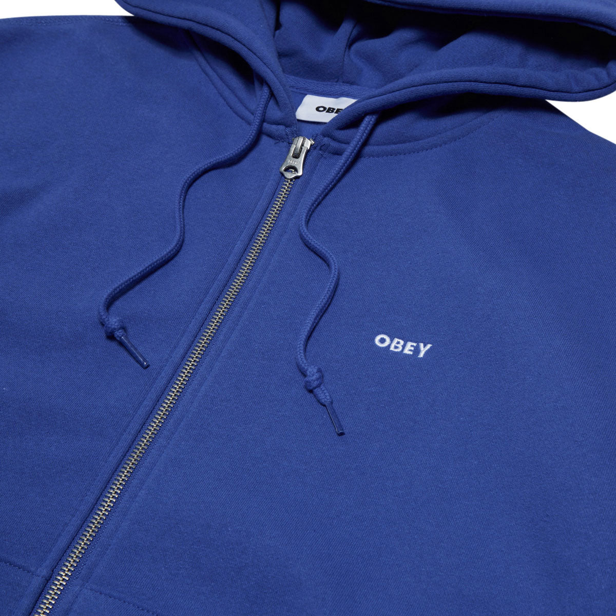 Obey Established Works Bold Zip Hoodie - Electric Indigo image 2