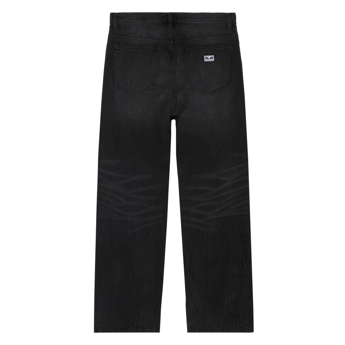 Obey Boxcar Straight Leg Denim Jeans - Heavy Vintage Black image 2