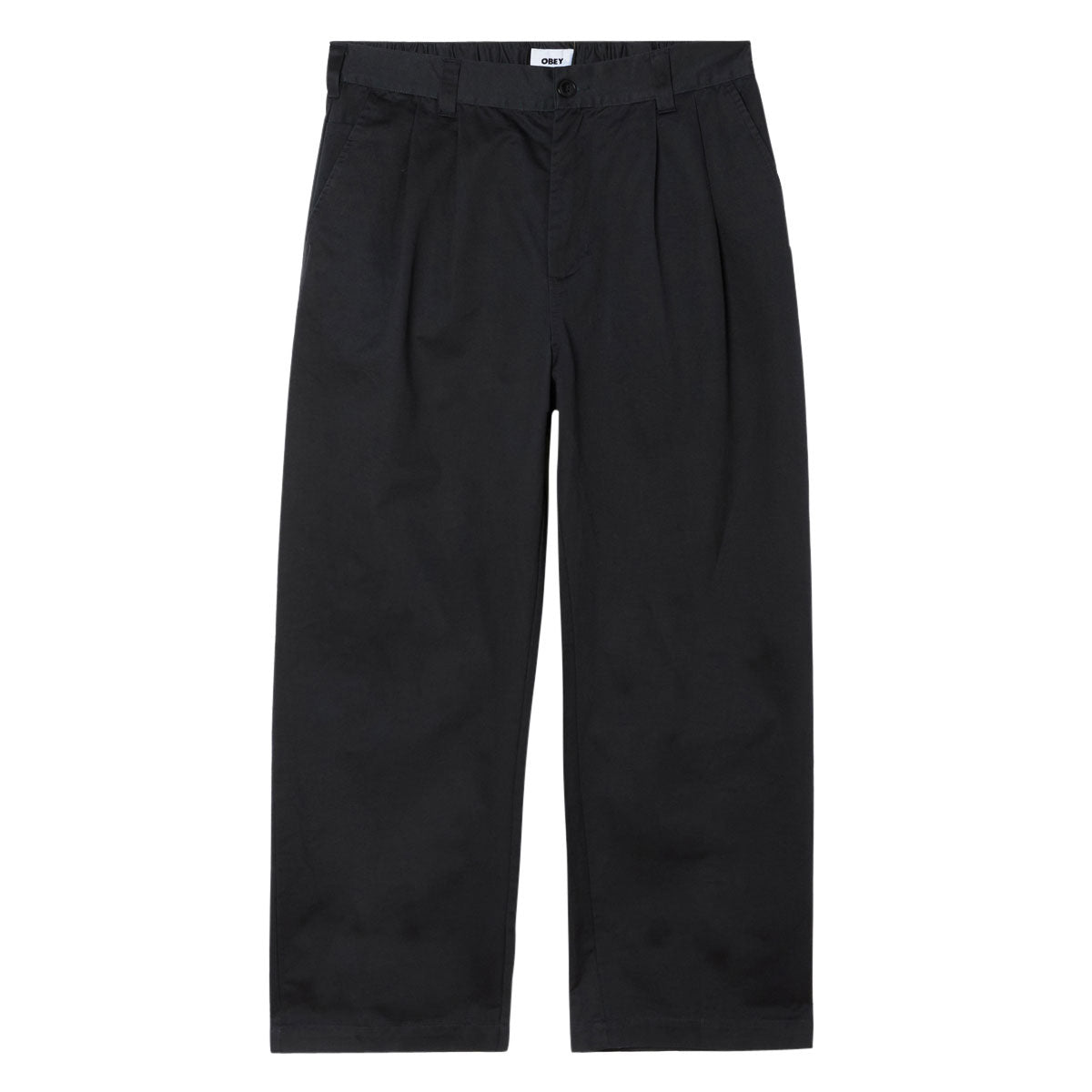 Obey Foster Pleated Pants - Black image 1