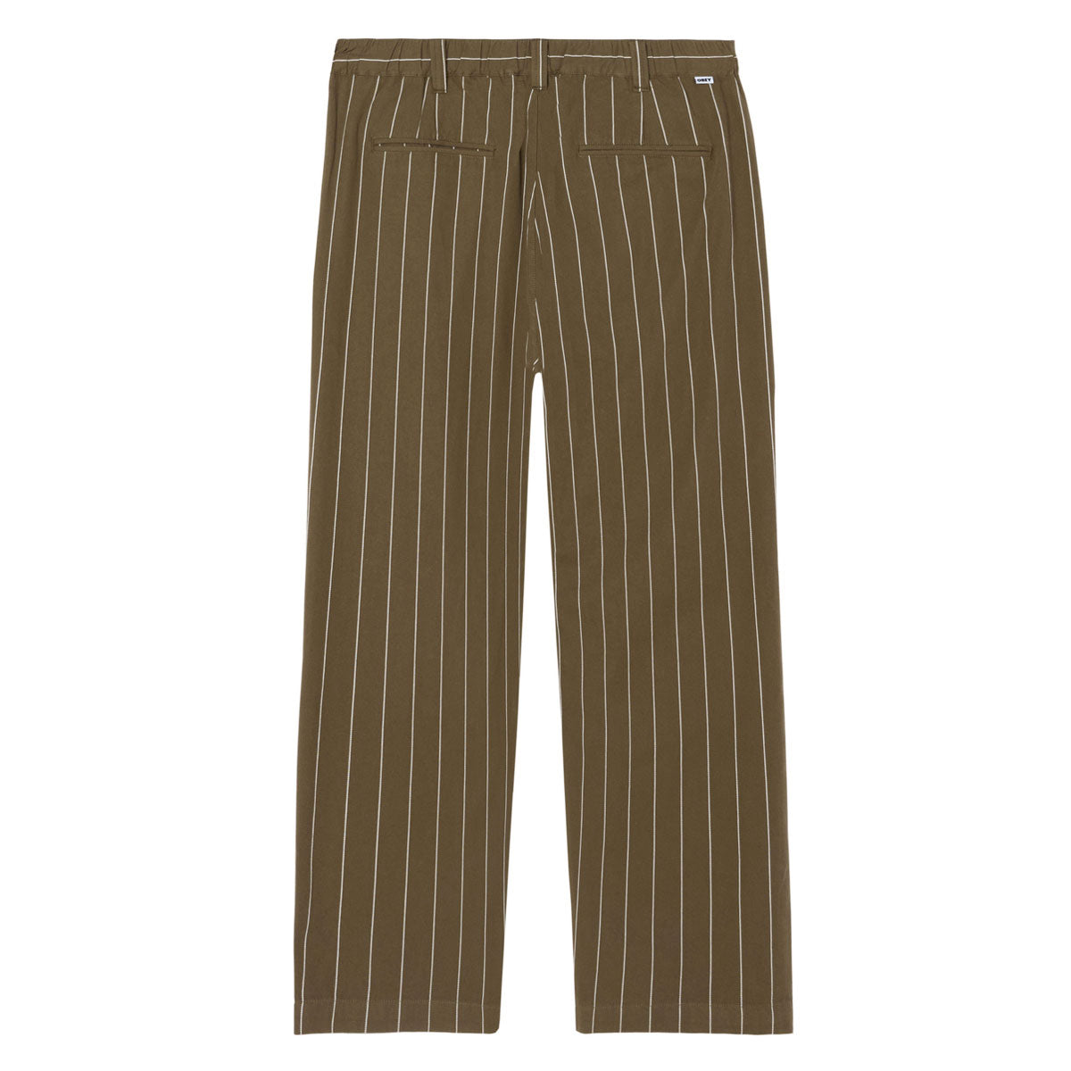 Obey Foster Pleated Stripe Pants - Canteen Multi image 4