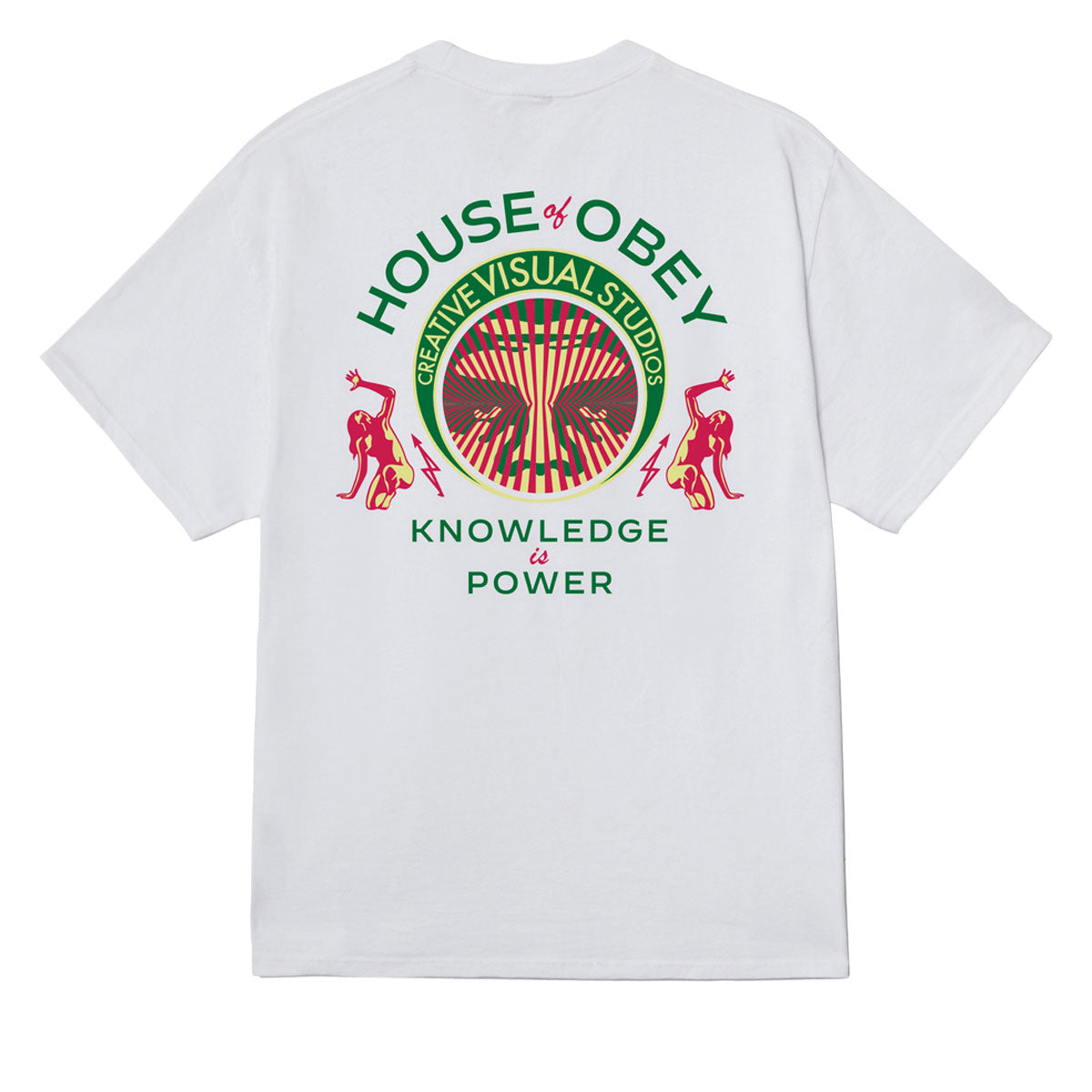 Obey Knowledge Is Power T-Shirt - White image 1