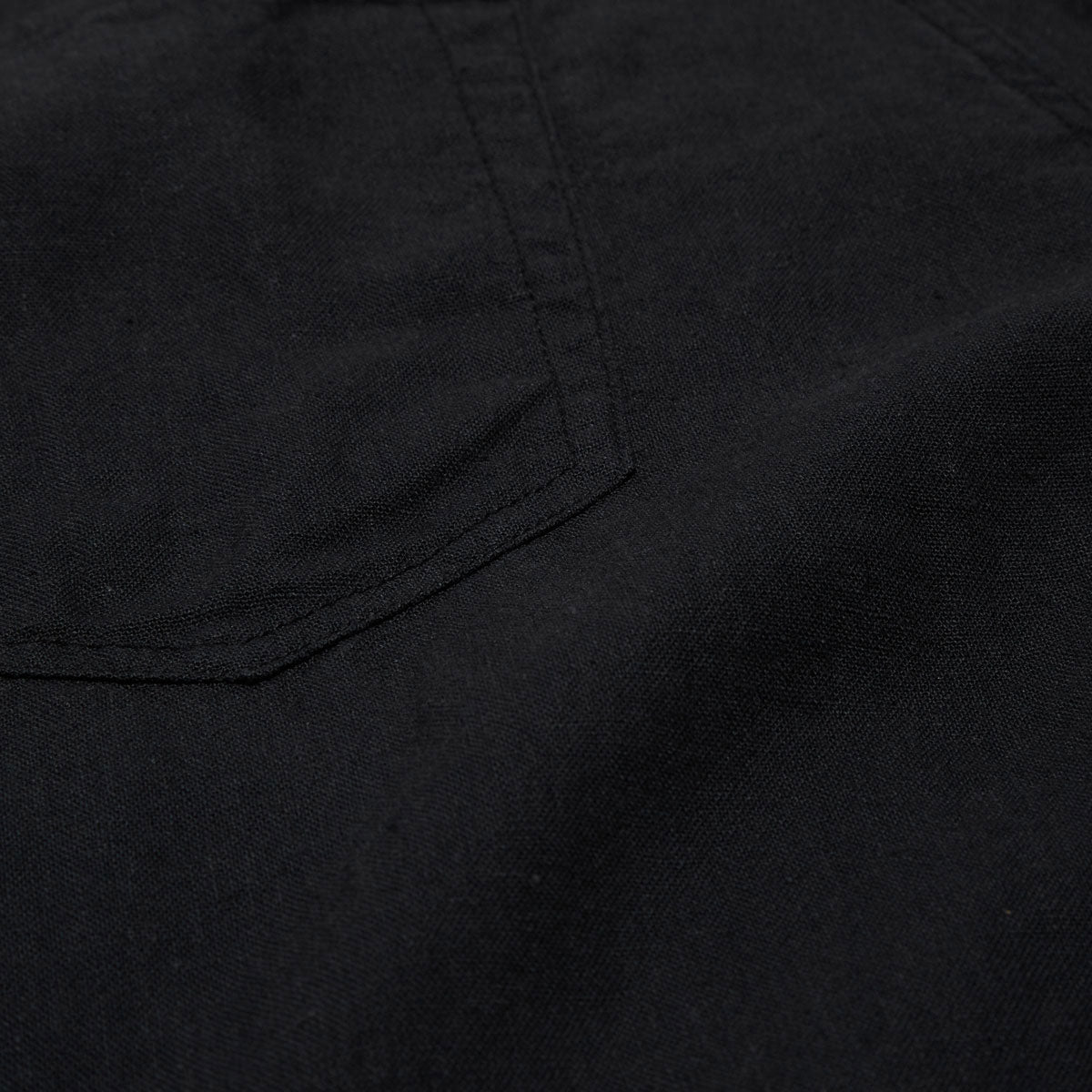 Obey Baggy Linen Devin Shorts - Black image 5