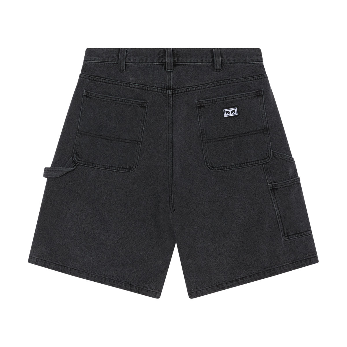 Obey Bigwig Carpenter Denim Shorts - Black Ash image 2