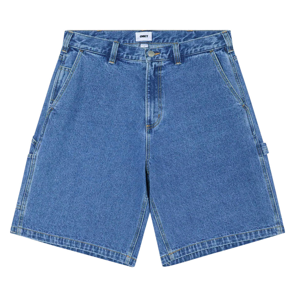 Obey Bigwig Carpenter Denim Shorts - Light Indigo Classic image 1