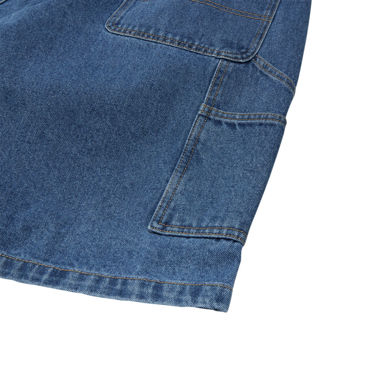 Obey Bigwig Carpenter Denim Shorts - Light Indigo Classic image 4