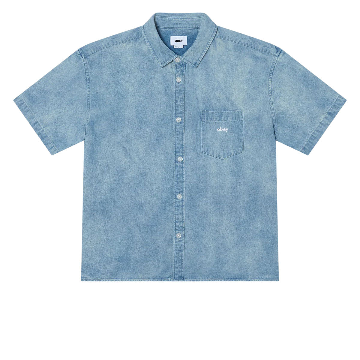 Obey Owens Denim Shirt - Bleached Indigo image 1