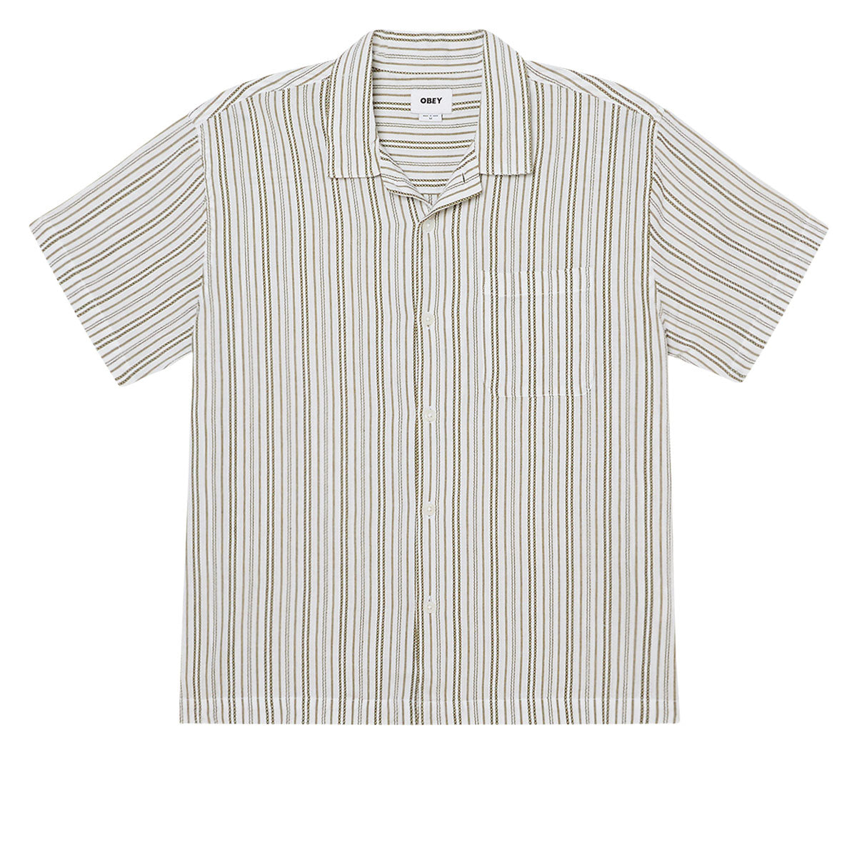 Obey Evans Woven Shirt - Moss Green Multi image 1