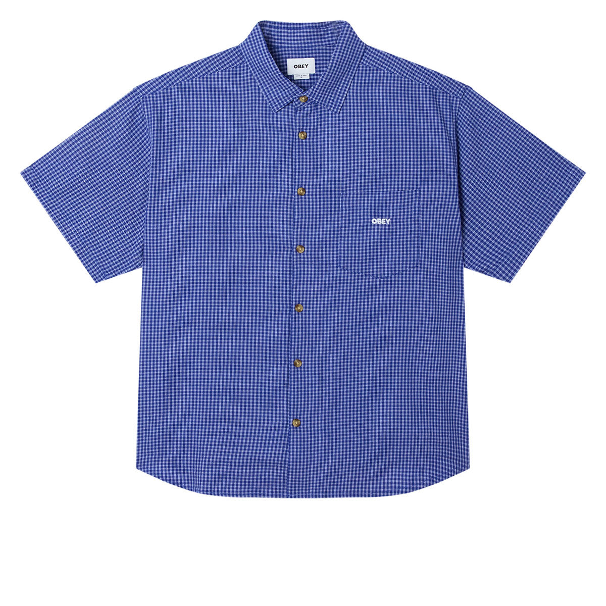Obey Frank Woven Shirt - Surf Blue Multi image 1