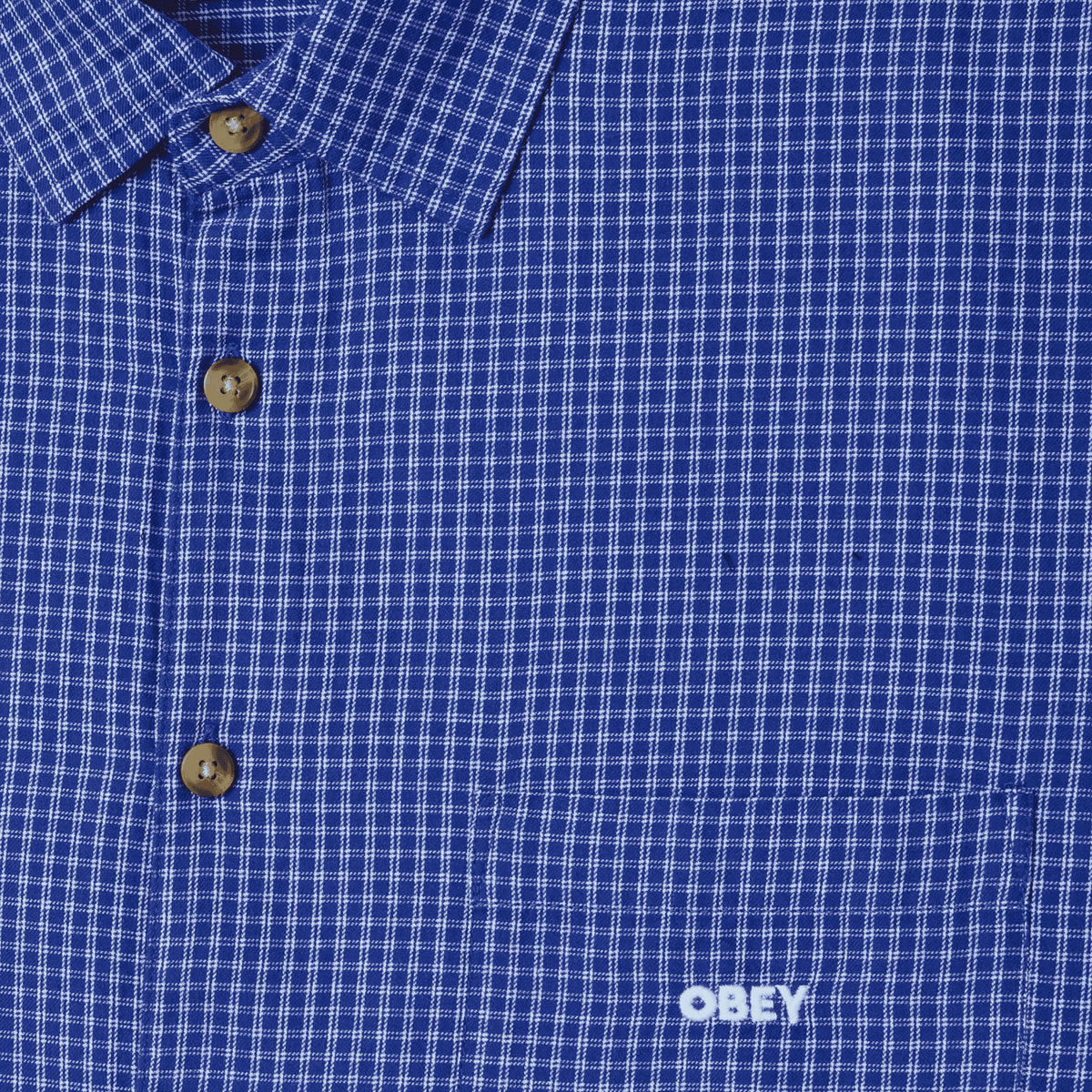 Obey Frank Woven Shirt - Surf Blue Multi image 3