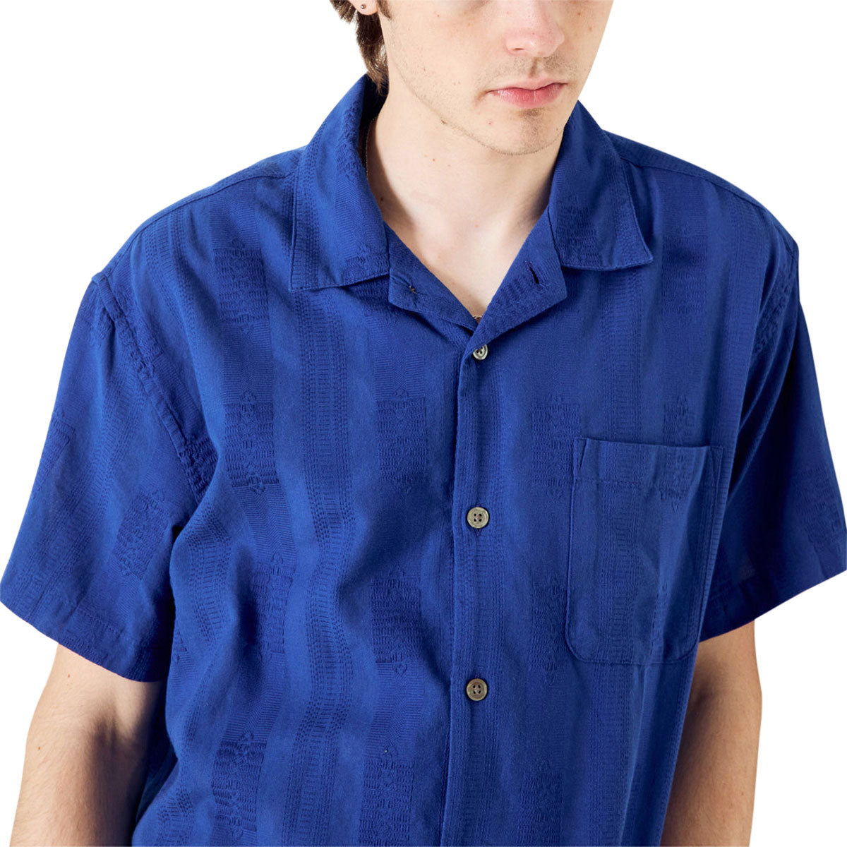 Obey Samuel Woven Shirt - Dazzling Blue Multi image 4