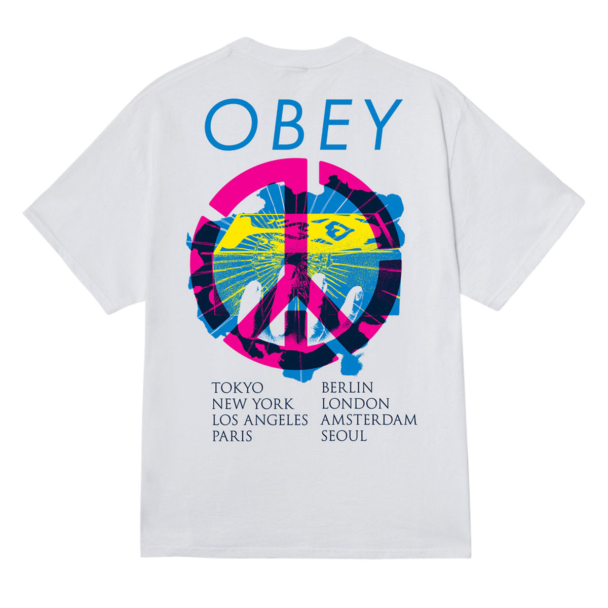 Obey Peace Brick T-Shirt - White image 1
