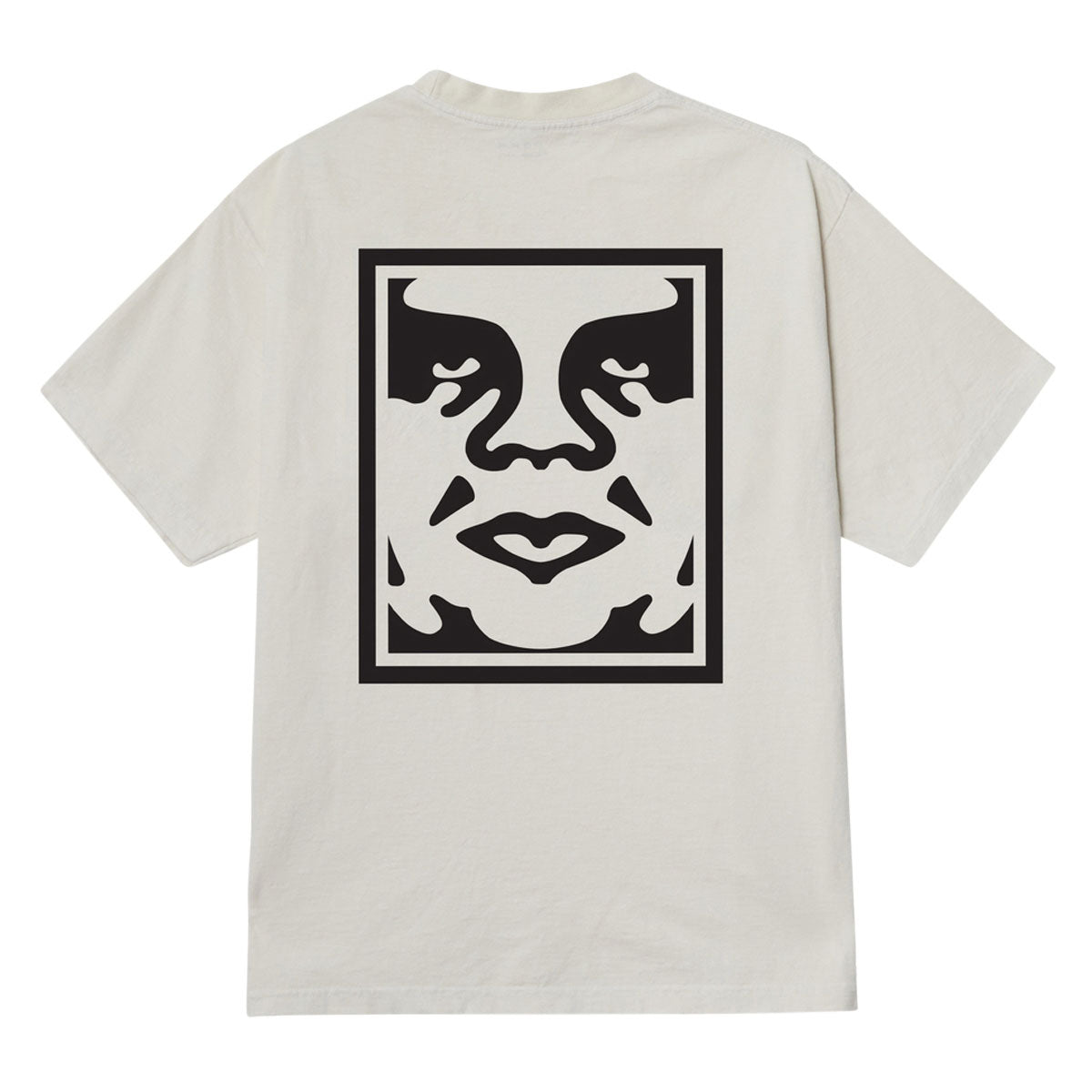Obey Bold Icon Face T-Shirt - Pigment Chalk White image 1