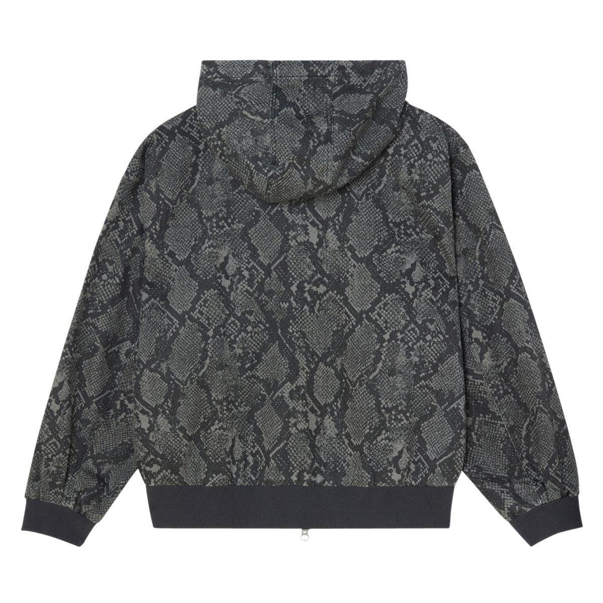 Obey Glen Zip Up Jacket - Grey Snake image 2
