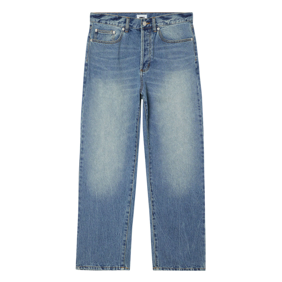 Obey Classic Baggy Denim Jeans - Heavy Vintage Light Indigo image 1