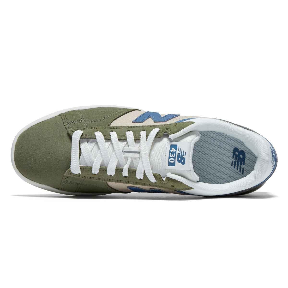 New Balance 430 Shoes - Olive/Blue – Daddies Board Shop