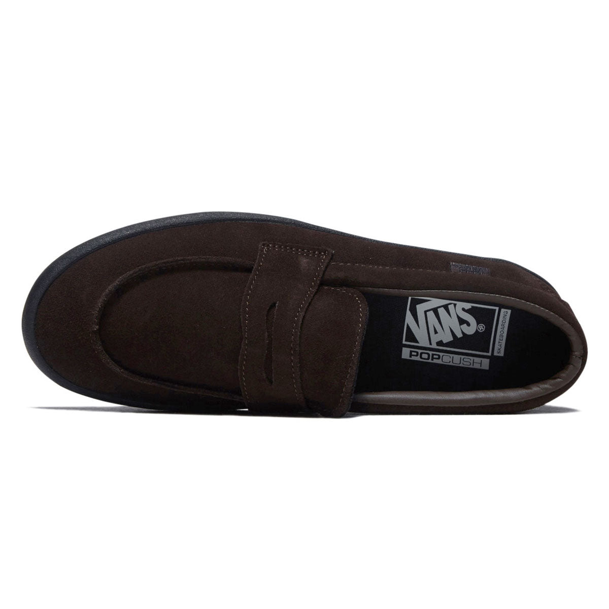 Vans Skate Loafer Shoes - Suede Brown/Black image 3