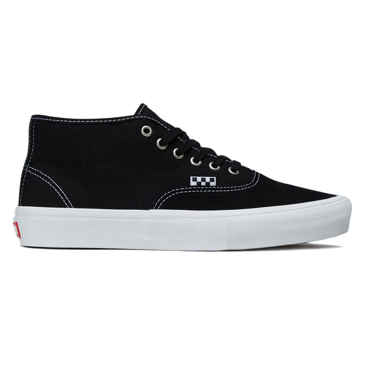 Vans Skate Authentic Mid Shoes - Black/White image 1