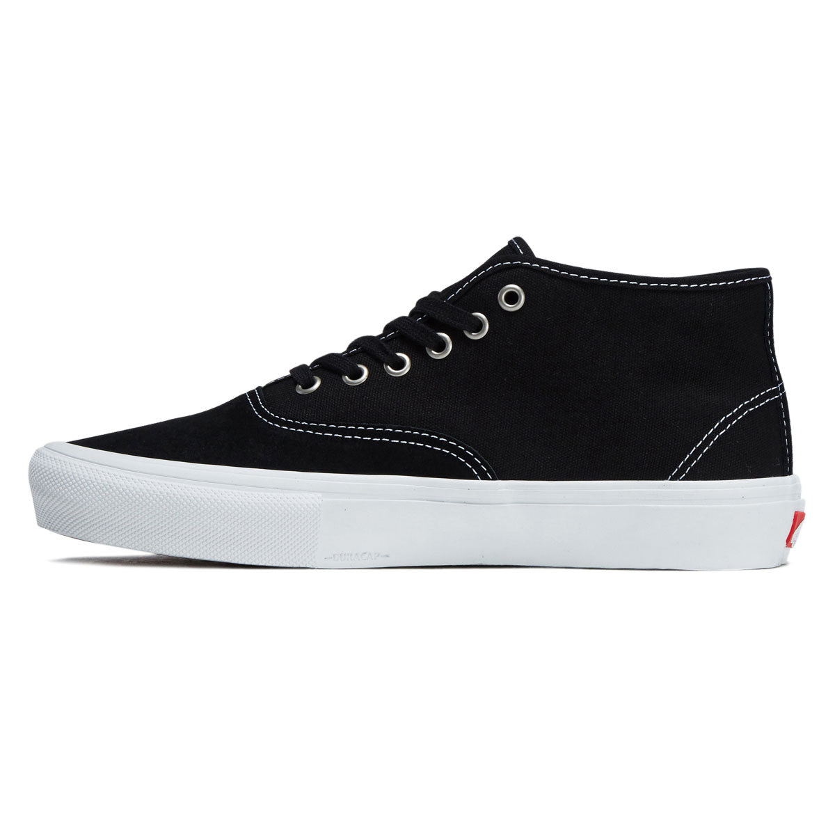 Vans Skate Authentic Mid Shoes - Black/White image 2