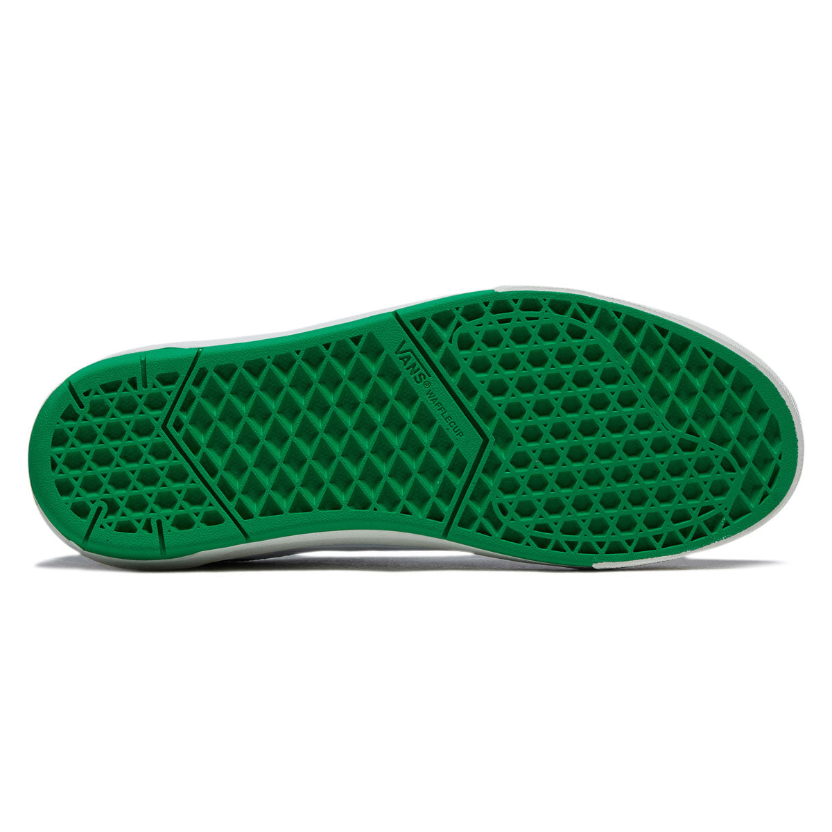 Vans Skate Old Skool Wafflecup Shoes - White/Green image 4