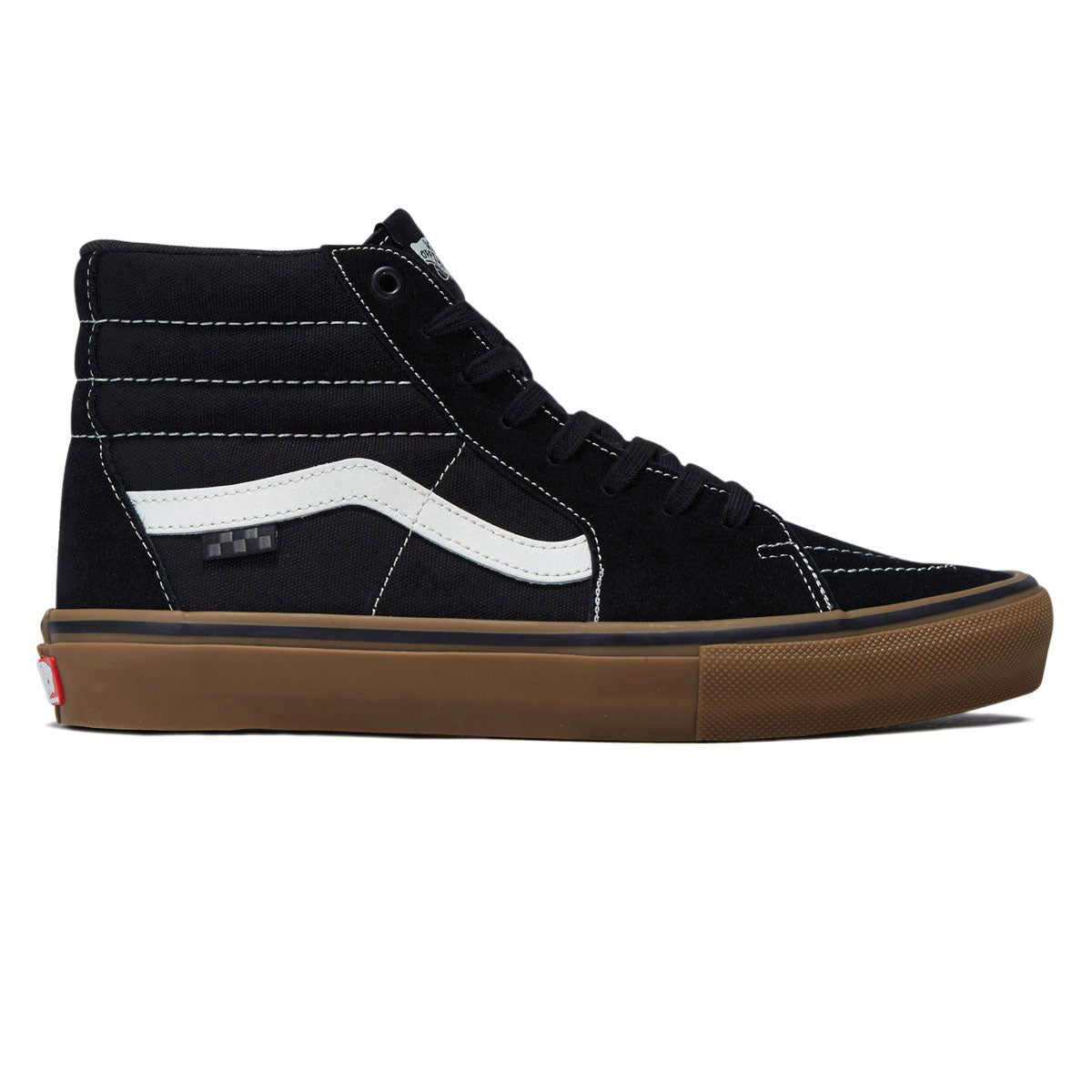 Vans Skate Sk8-Hi Shoes - Black/Gum/White image 1
