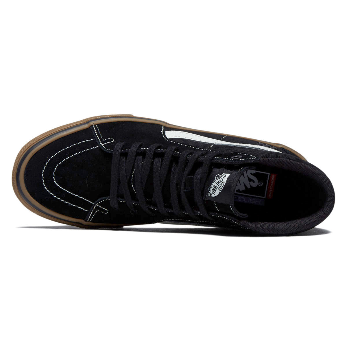 Vans Skate Sk8-Hi Shoes - Black/Gum/White image 3