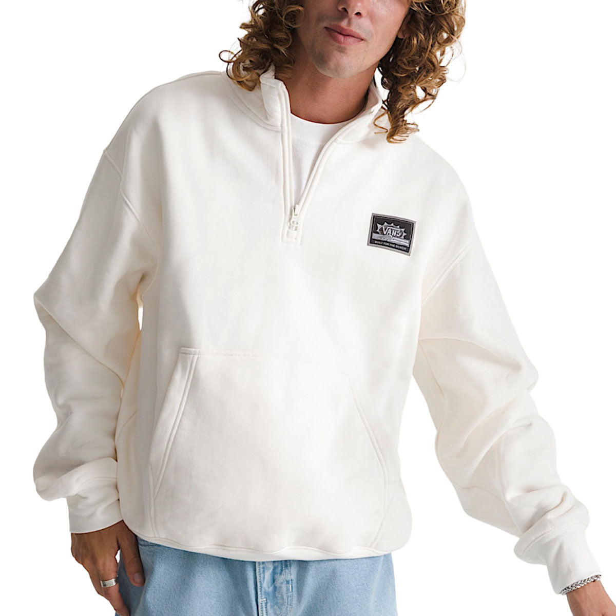 Vans Quarter Zip Sweatshirt - Egret image 2