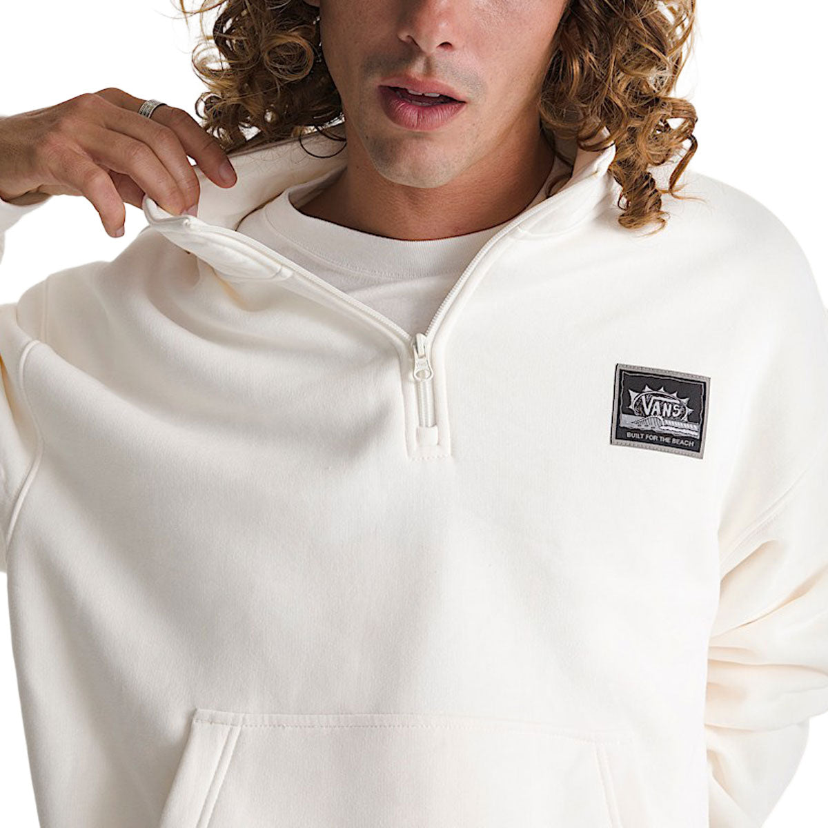 Vans Quarter Zip Sweatshirt - Egret image 4