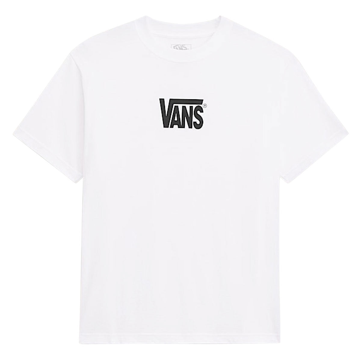 Vans Stretch Logo T-Shirt - White/Black image 1