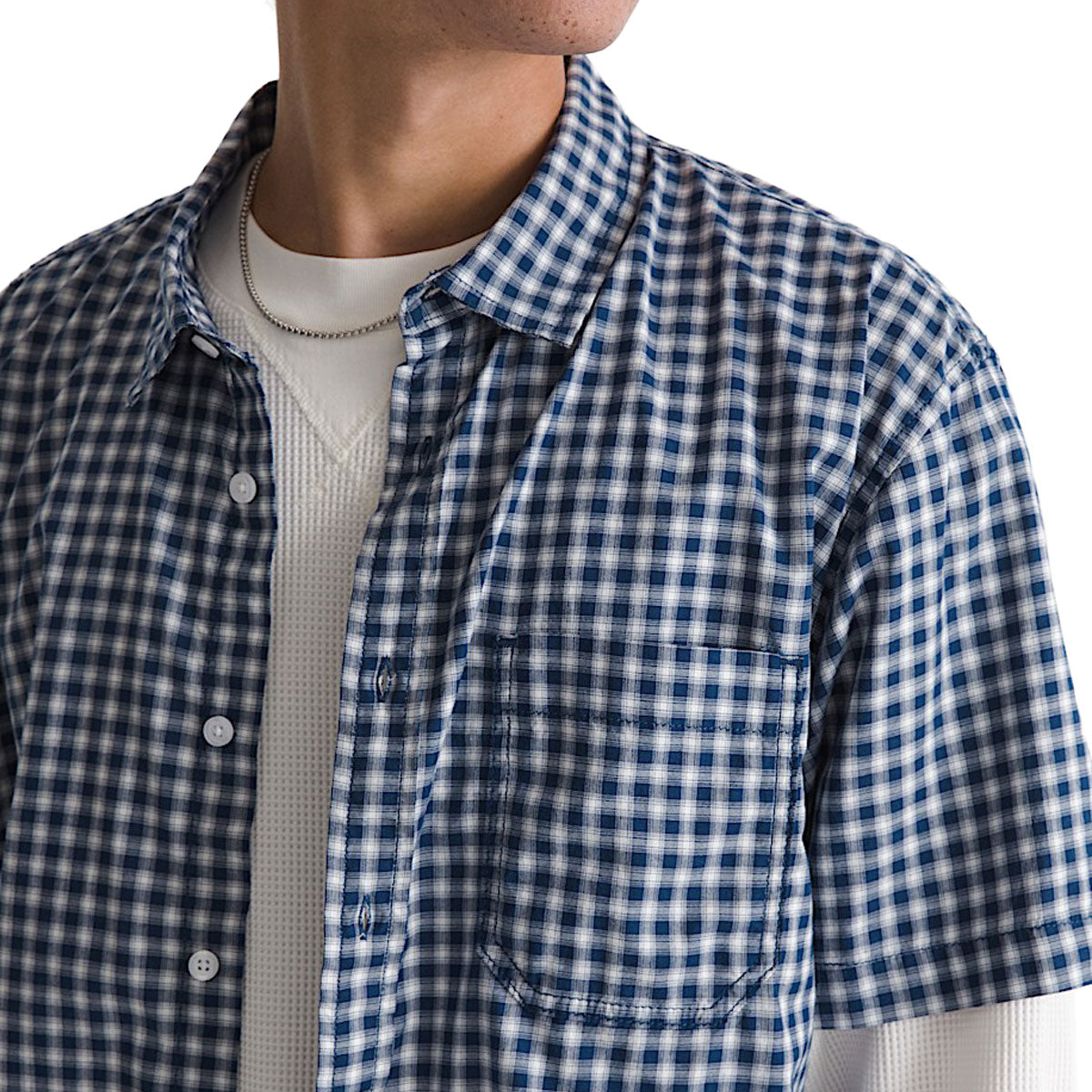 Vans Larkspur Mini Plaid Shirt - Deep Indigo image 4