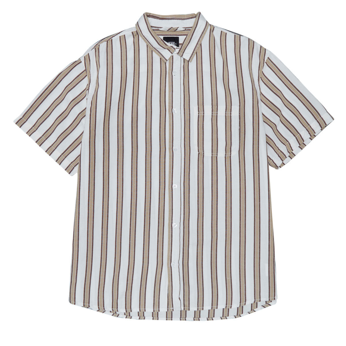 Vans Lawson Stripe Shirt - White/Potting Soil image 1