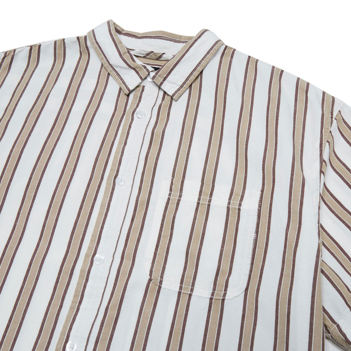 Vans Lawson Stripe Shirt - White/Potting Soil image 3