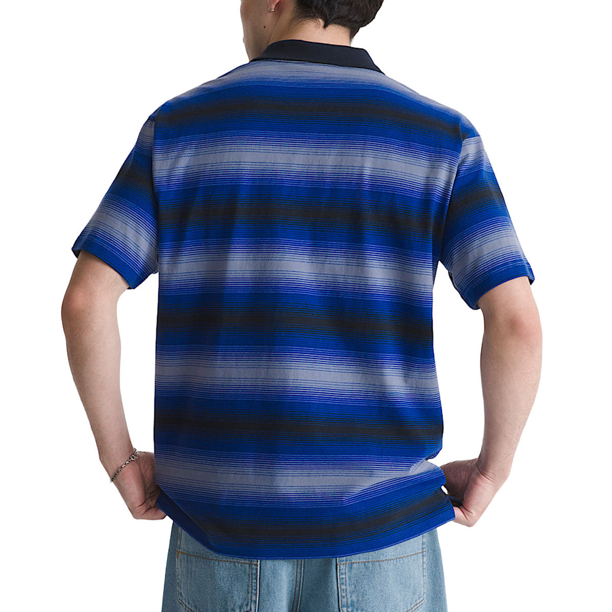 Vans Molino Shadow Stripe Polo Shirt - Royal Cobalt image 2