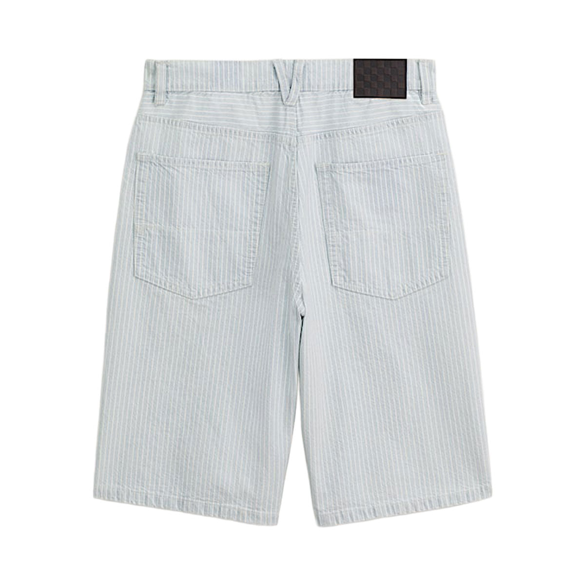 Vans Check 5 Baggy Striped Denim Shorts - Blue Ice Stripe image 2