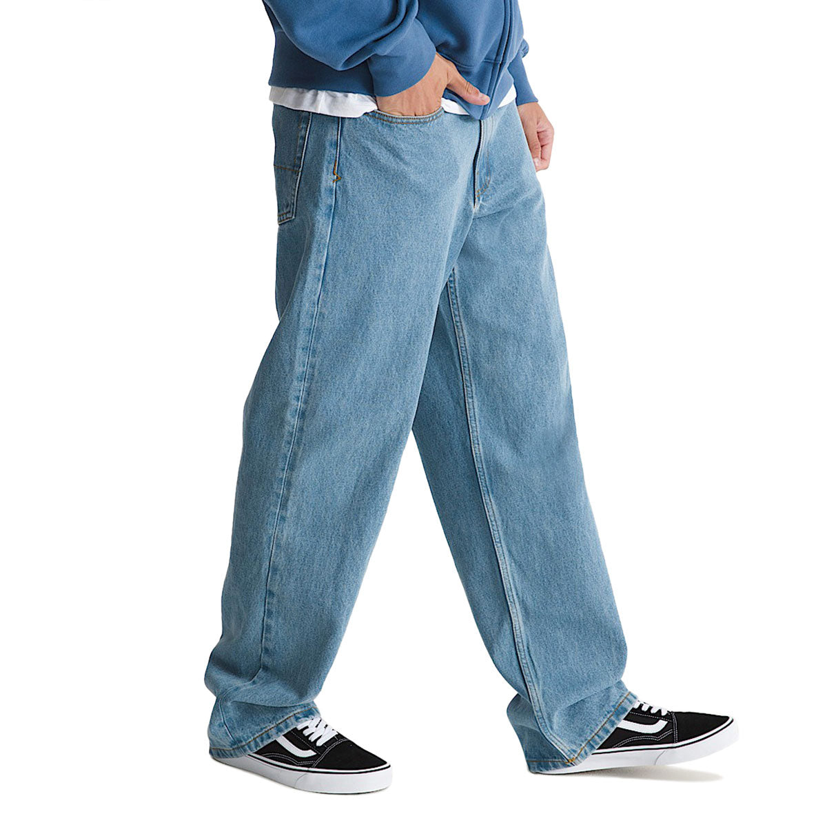 Vans LX Check 5 Loose Denim Jeans - Stonewash Blue image 4