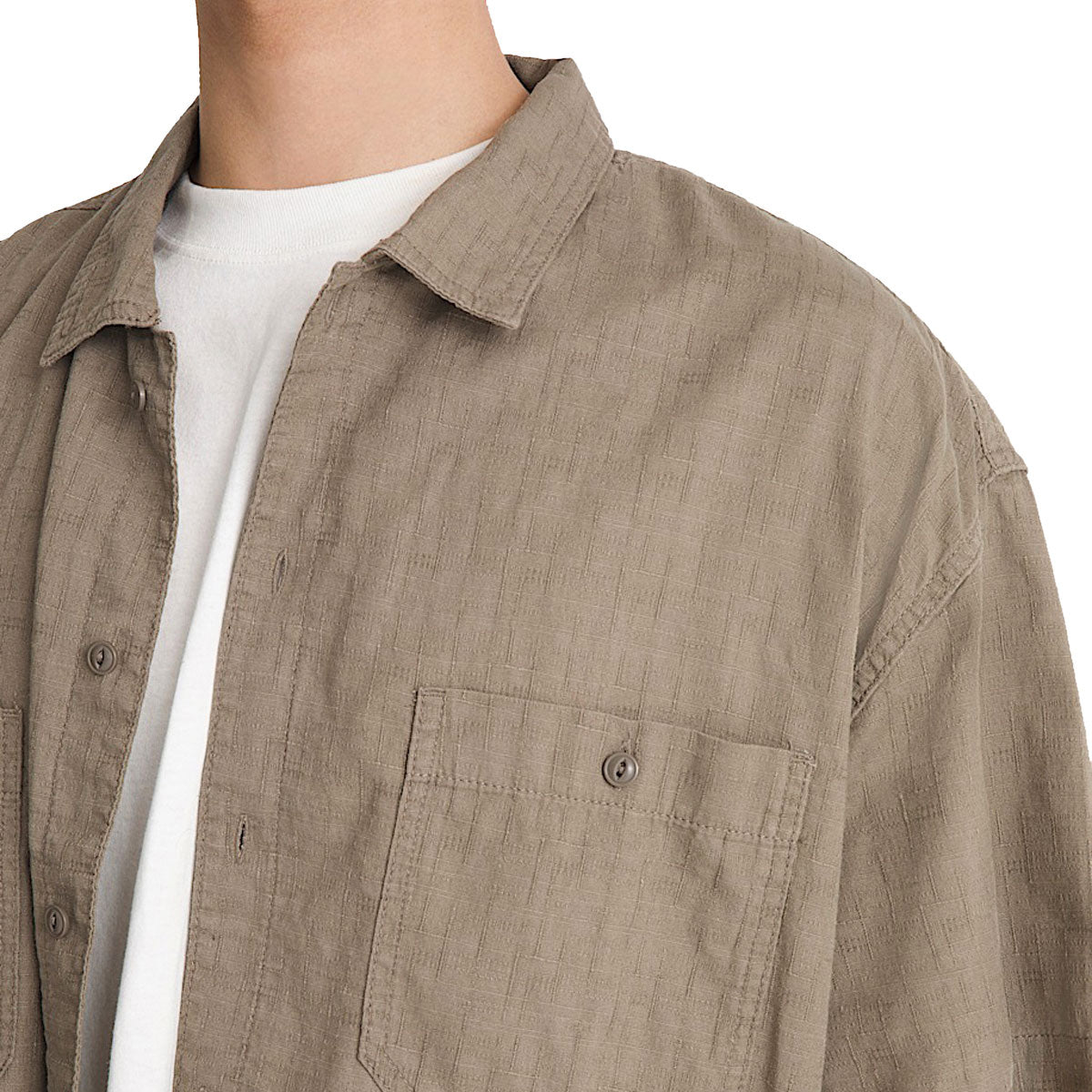Vans Larkspur Textured Solid Shirt - Bungee Cord image 3