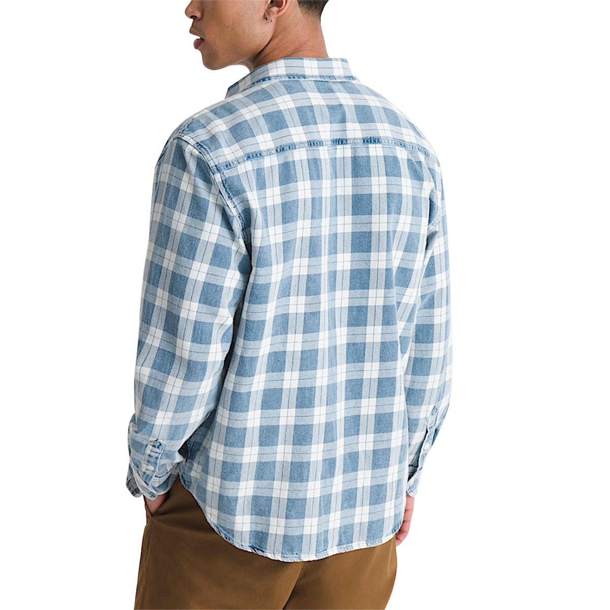 Vans Lawson Vintage Indigo Long Sleeve Shirt - Bleach Indigo image 2