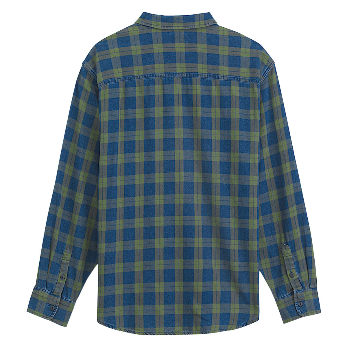 Vans Lawson Vintage Indigo Long Sleeve Shirt - Green Balsam image 5