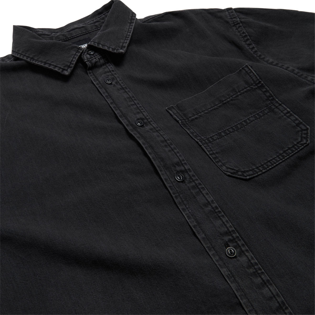 Vans Cyrus Straight Hem Denim Woven Shirt - Washed Black image 4