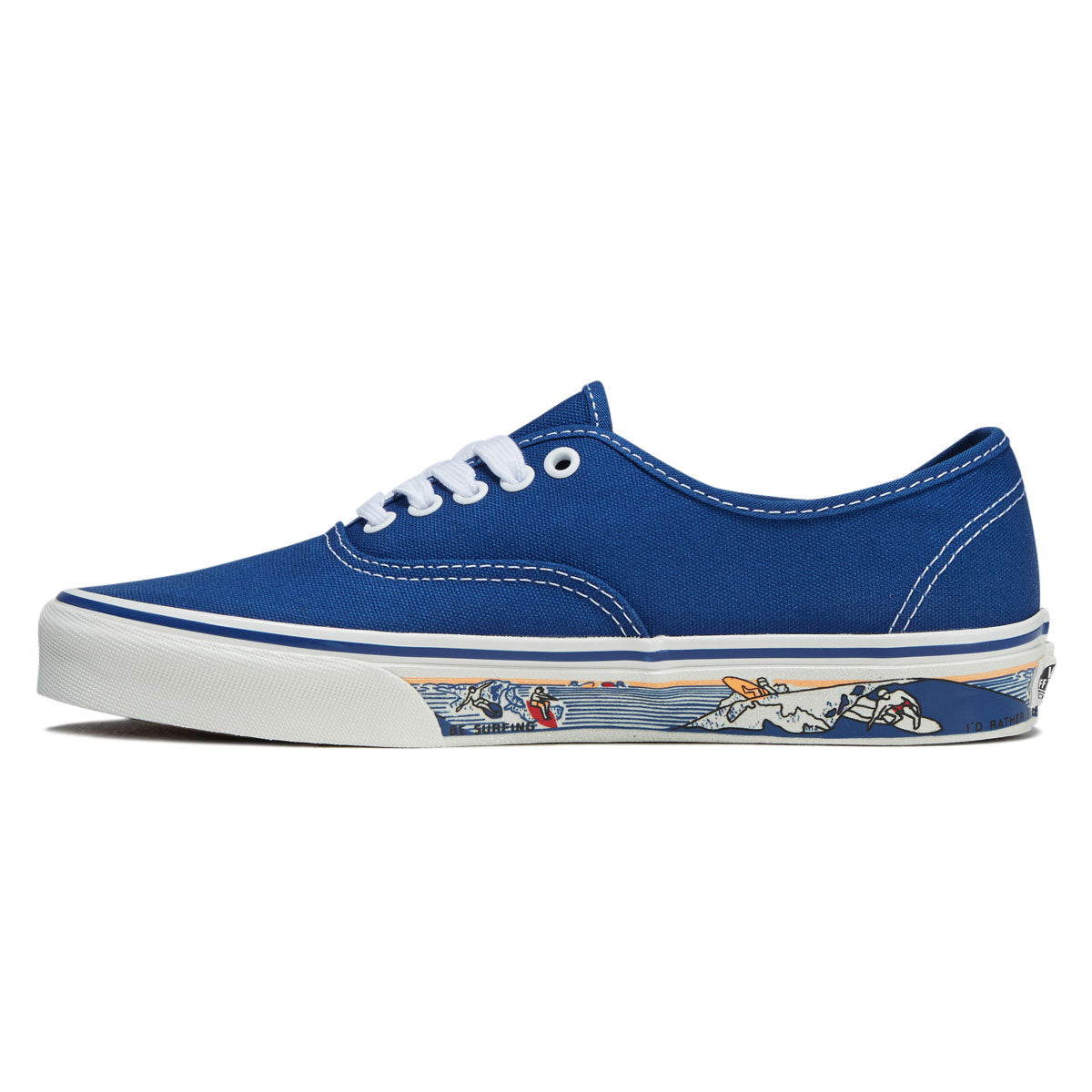 Vans Authentic Shoes - Sidewall Print Classic Blue image 2