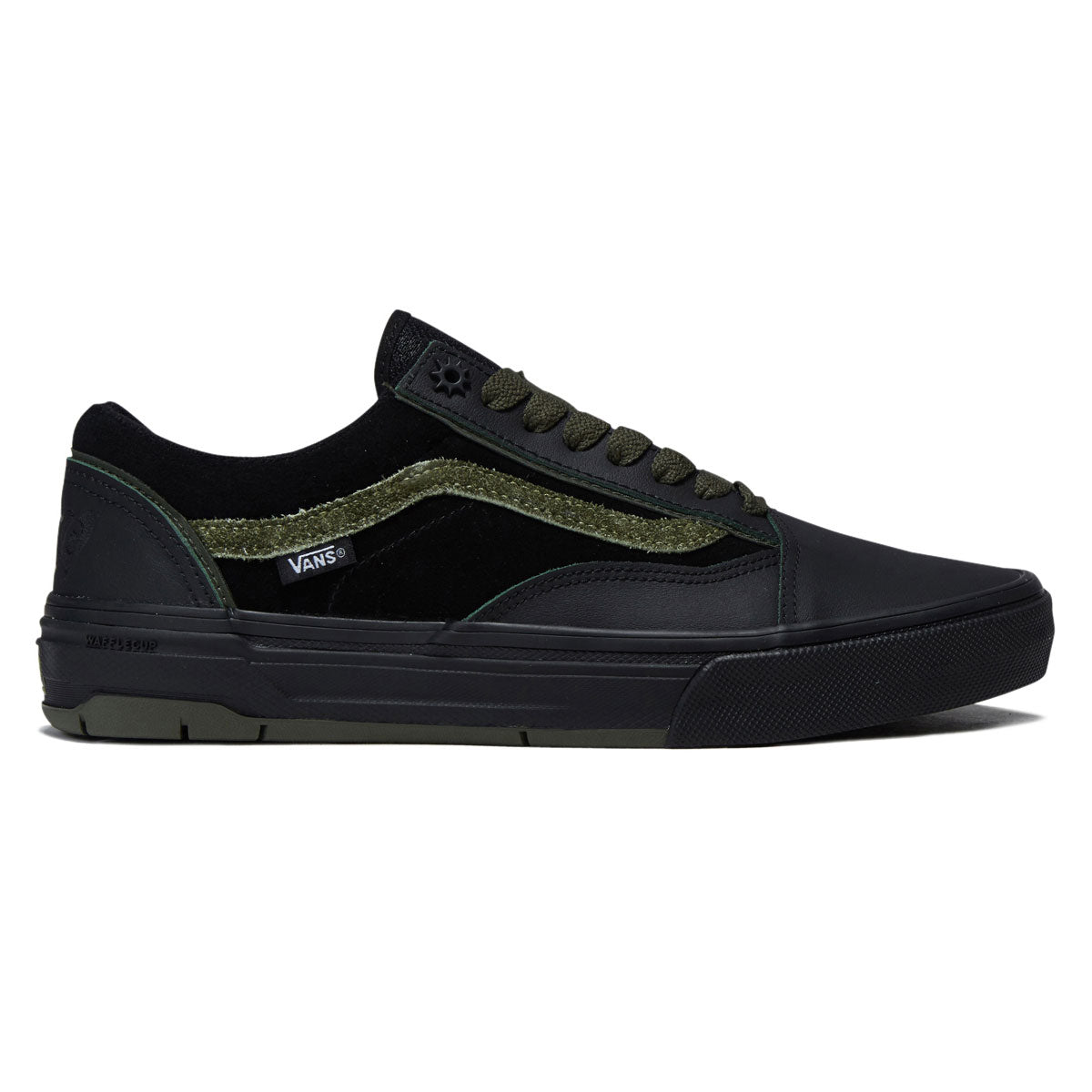 Vans Skate Old Skool Wafflecup Shoes - Willow Green/Black image 1
