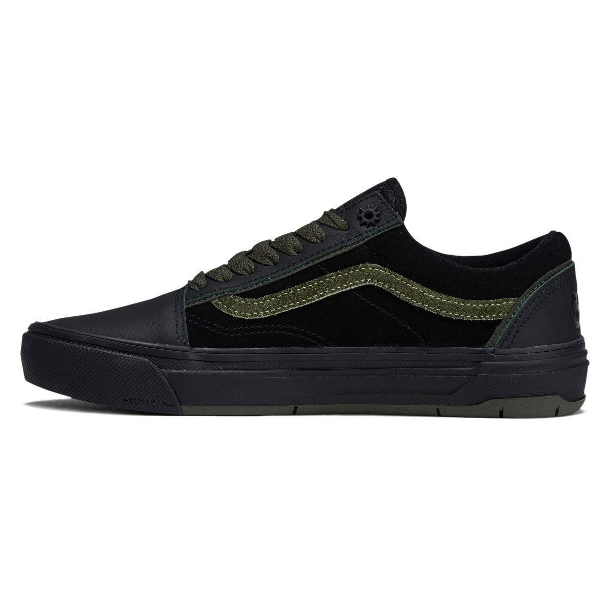 Vans Skate Old Skool Wafflecup Shoes - Willow Green/Black image 2
