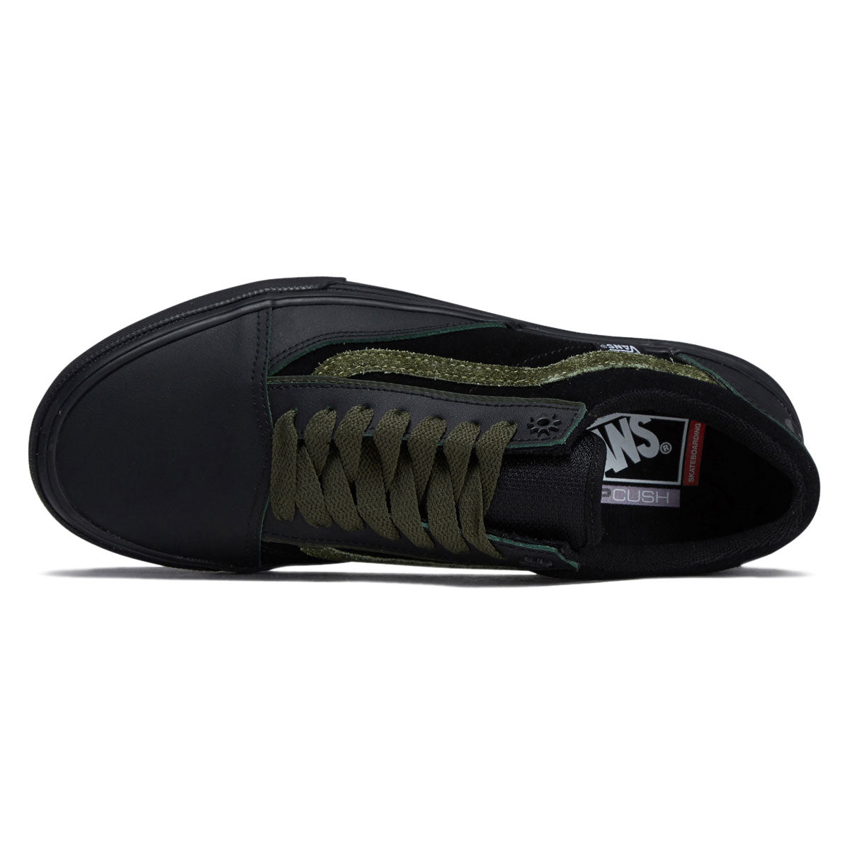 Vans Skate Old Skool Wafflecup Shoes - Willow Green/Black image 3