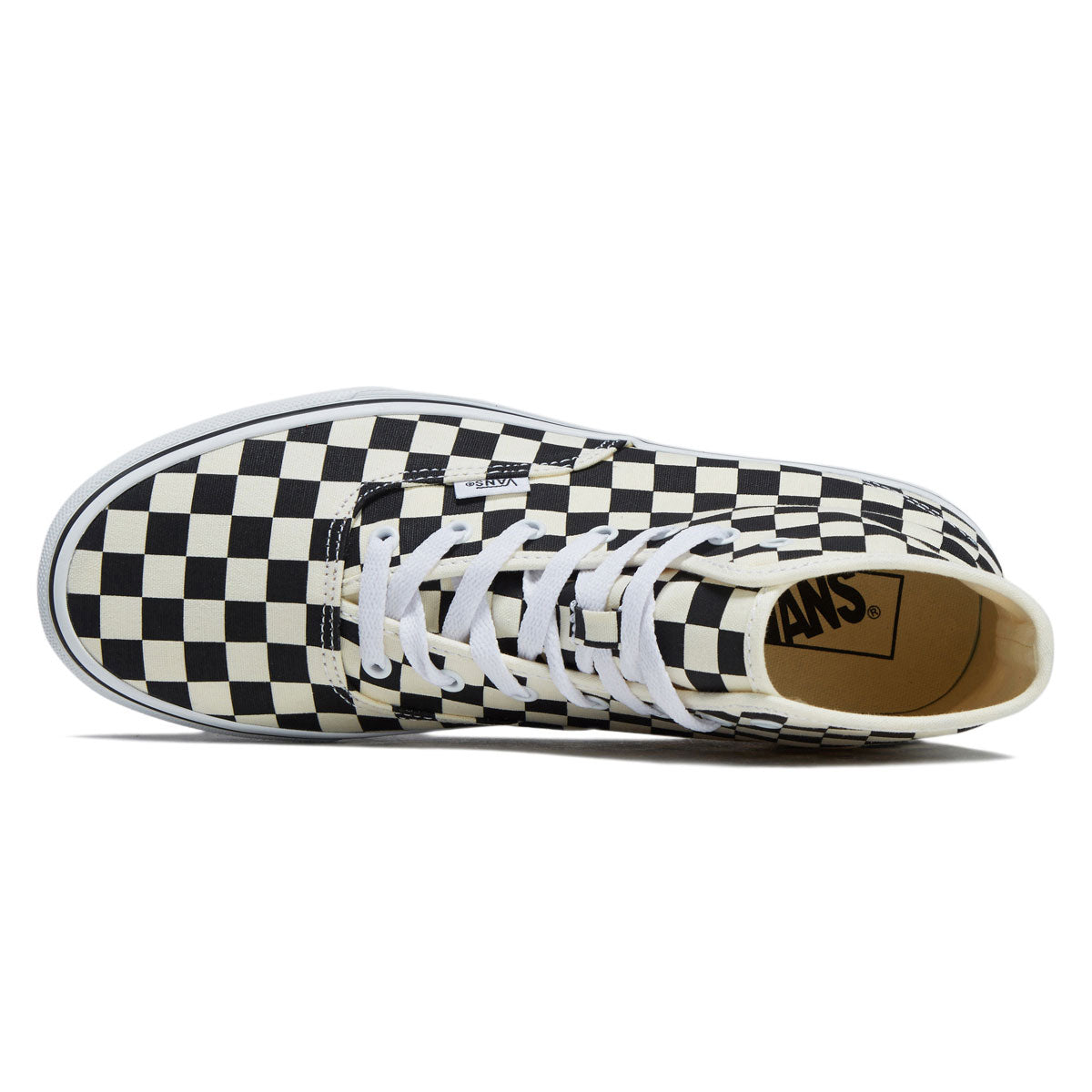 Vans Authentic Hi 2.0 Shoes - Checkerboard Black/True White image 3